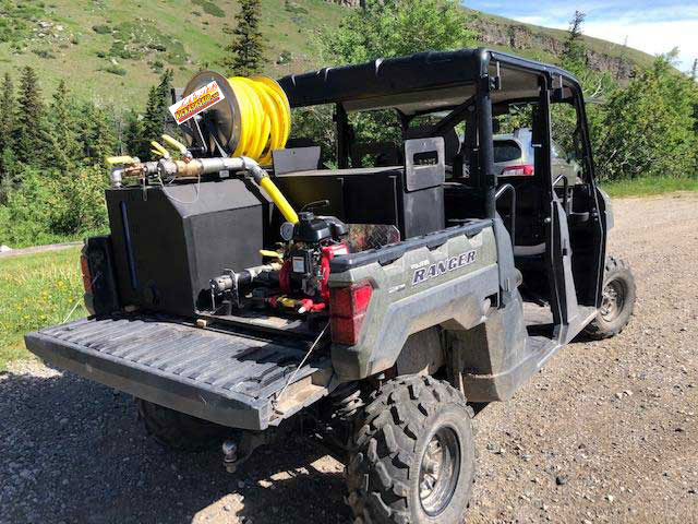 <p><strong>23</strong><br><em>Our 75 gallon L-Type in a Ranger crew on patrol in Montana.</em></p>